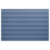 White op Navy Blue Diamond Tiles Stof (Fat Quarter)
