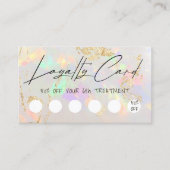 white opal design loyality card visitekaartje (Voorkant)