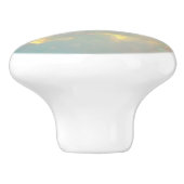 White Opal Keramische Knop (Zijkant)