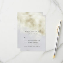 White Opal RSVP-kaart