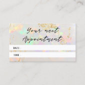 white opal texture foto Designation card Visitekaartje (Voorkant)