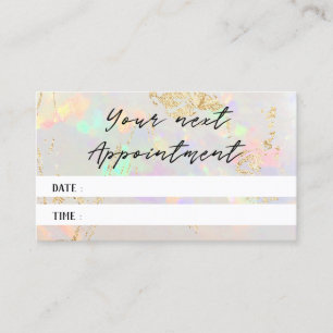white opal texture foto Designation card Visitekaartje