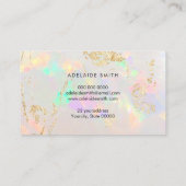 White Opal Texture Loyalty Card Visitekaartje (Achterkant)