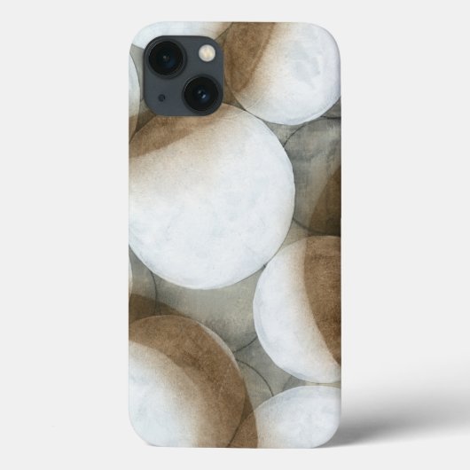 White Orbs & Brown Circles Case-Mate iPhone Case (Achterkant)