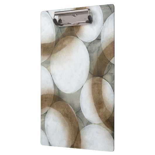 White Orbs & Brown Circles Klembord (Links)