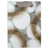 White Orbs & Brown Circles Klembord (Voorkant)