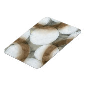 White Orbs & Brown Circles Magneet (Linkerzijde)