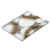 White Orbs & Brown Circles Notitieboek (Linkerzijde)