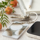 White Orbs & Brown Circles Sleutelhanger (Voorkant Rechts)