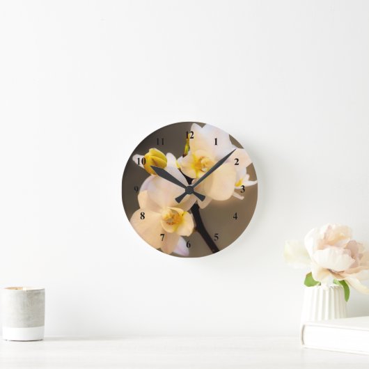 White Orchid Acrylwall klok (Huis)