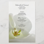 White Orchid and Bridal Veil Wedding Menu (Voorkant)