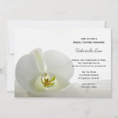 White Orchid and Veil Vrijgezellenfeest Kaart (Voorkant)