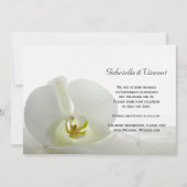 White Orchid and Veil Wedding Save the Date Kaart (Voorkant)