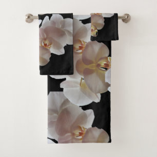 WHITE ORCHID BATH TOWEL SET BAD HANDDOEK