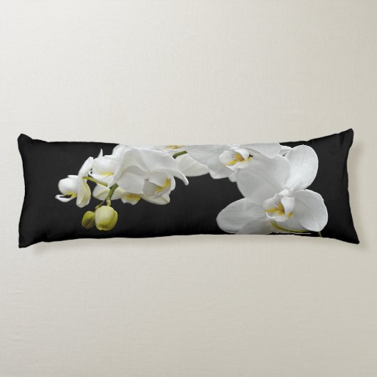 White Orchid Blossom Lichaamskussen (Achterkant)
