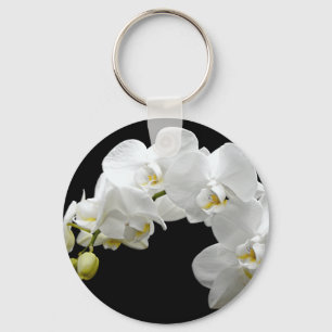 White Orchid Blossom Sleutelhanger
