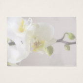 White Orchid · Bruiloft gunst Label Visitekaartje (Achterkant)