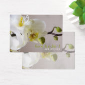 White Orchid · Bruiloft gunst Label Visitekaartje (Bureau)