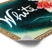 White Orchid Cigar Label Poster (Hoek)