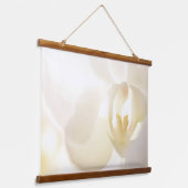 White Orchid Design Wood Topwall Tapestry Hangend Wandkleed (Gebogen)