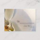 White Orchid Elegance Wedding Place Card Plaatskaartje (Voorkant)