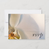 White Orchid Elegance Wedding RSVP Response (Voorkant)