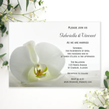 White Orchid en Bridal Veil Wedding