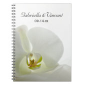 White Orchid en Bridal Veil Wedding Notitieboek (Voorkant)