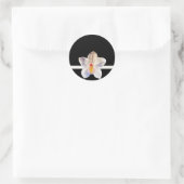 White Orchid Envelope Seal Event W.. - Gepersonali Ronde Sticker (Tas)