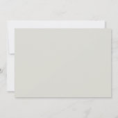 White Orchid Floral 75th Birthday Party Kaart (Achterkant)