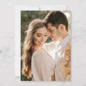 White Orchid Floral Wedding After Party Foto Kaart (Achterkant)