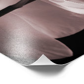 White Orchid Flower Black Achtergrond Abstract Foto Afdruk (Hoek)