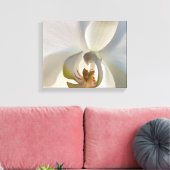 White Orchid Flower Blossom Canvas Afdruk (Insitu (Woonkamer))