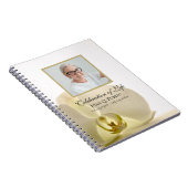 White Orchid Flower Celebration of Life Gastenboek Notitieboek (Rechterzijde)