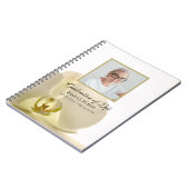White Orchid Flower Celebration of Life Gastenboek Notitieboek (Linkerzijde)