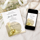 White Orchid Flower Celebration of Life Memorial Kaart