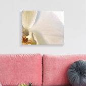 White Orchid Flower Close Canvas Afdruk (Insitu (Woonkamer))