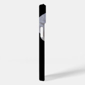 White Orchid Flower on Black Case-Mate iPhone Case (Achterkant / Rechts)