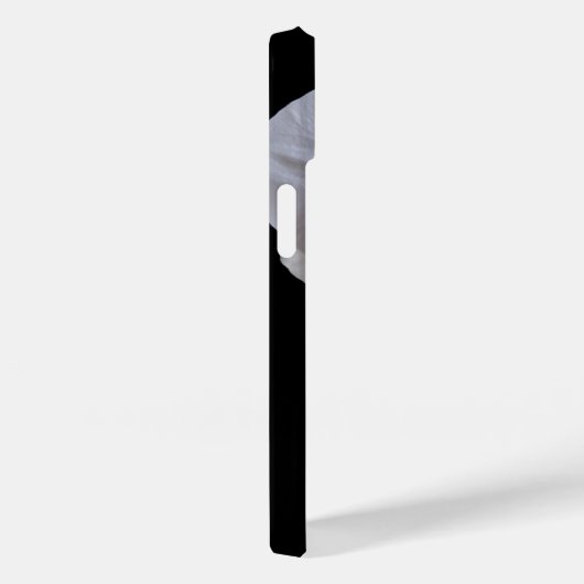 White Orchid Flower on Black Case-Mate iPhone Case (Achterkant / Rechts)