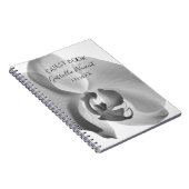 White Orchid Flower Wedding Guest Book Notitieboek (Rechterzijde)