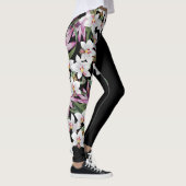 White Orchid Flowers All-over-Print Leggings (Rechts)