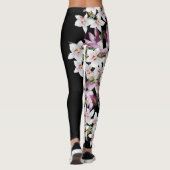 White Orchid Flowers All-over-Print Leggings (Achterkant)