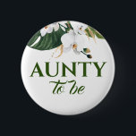 White Orchid Flowers Baby shower Ronde Button 5,7 Cm<br><div class="desc">Eenheden om tropische baby showers te zijn</div>