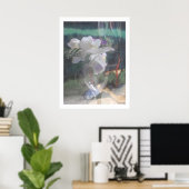 White Orchid Flowers Bouquet Poster Prints (Thuiskantoor)
