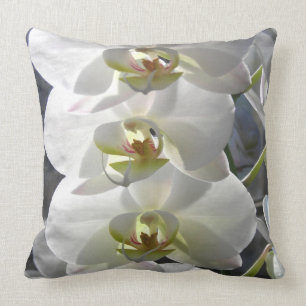 White Orchid Flowers Kussen