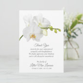 White Orchid Funeral Celebration of Life Dankuwel (Staand voorkant)