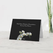 White Orchid Gefeliciteerd Afstuderen! Kaart (Achterkant)