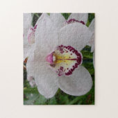 White Orchid II Elegant Floral Legpuzzel (Verticaal)