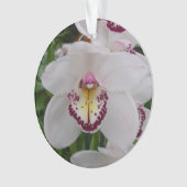 White Orchid II Elegant Floral Ornament (voorkant)