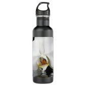 White Orchid in Pool Water Fles (Voorkant)